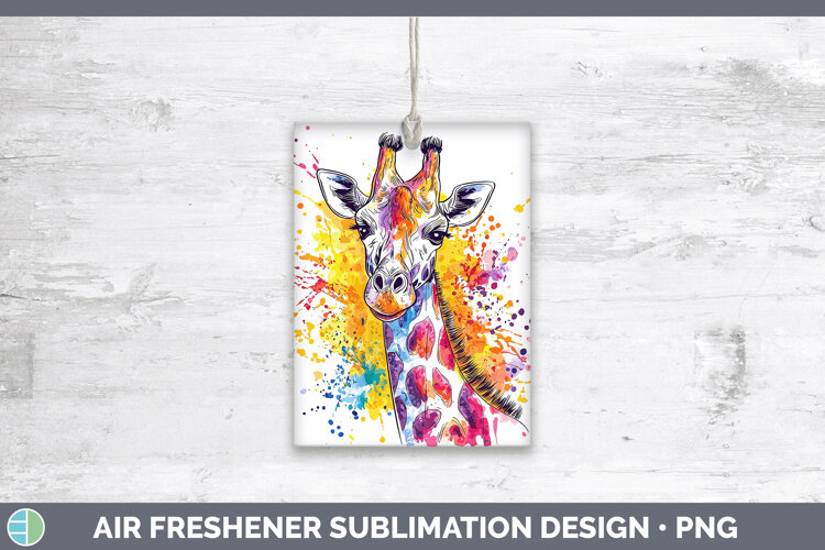 GorgeousWatercolor Splash Air Freshener design.