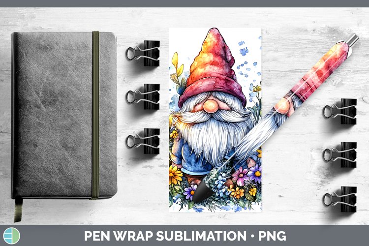 GorgeousWatercolor Splash Pen Wrap design.