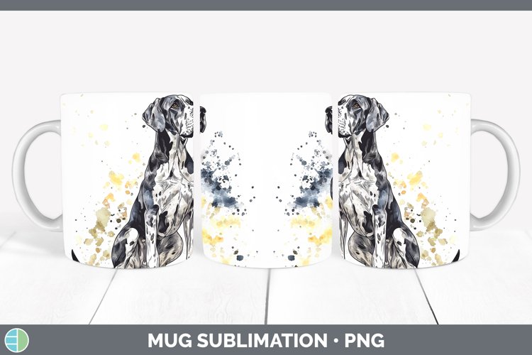 GorgeousWatercolor Splash Mug Wrap design.