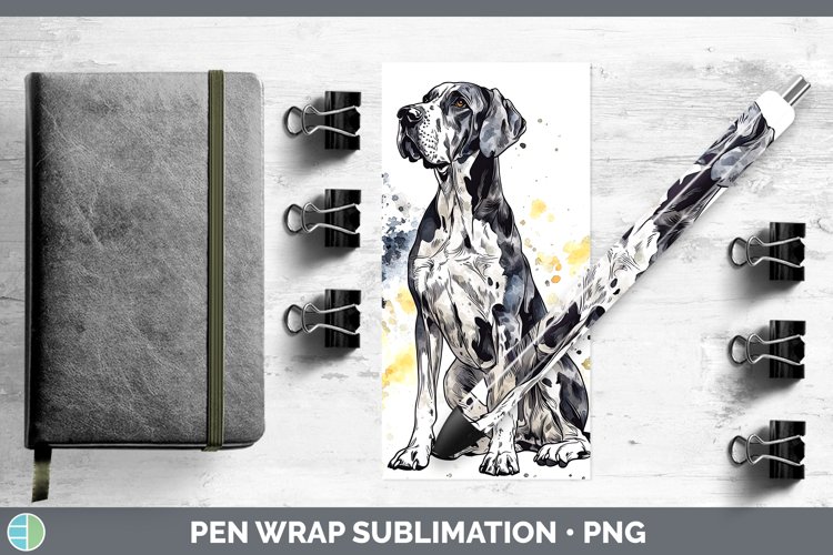 GorgeousWatercolor Splash Pen Wrap design.