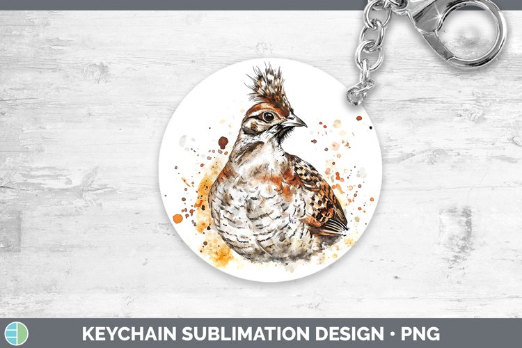 GorgeousWatercolor Splash Keychain design.
