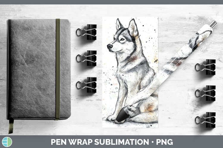 GorgeousWatercolor Splash Pen Wrap design.