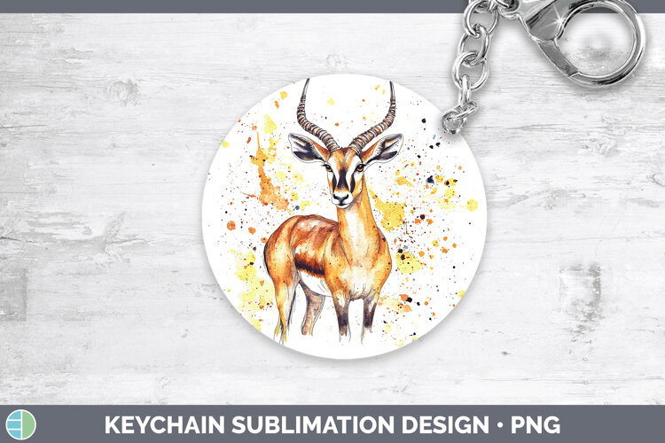 GorgeousWatercolor Splash Keychain design.