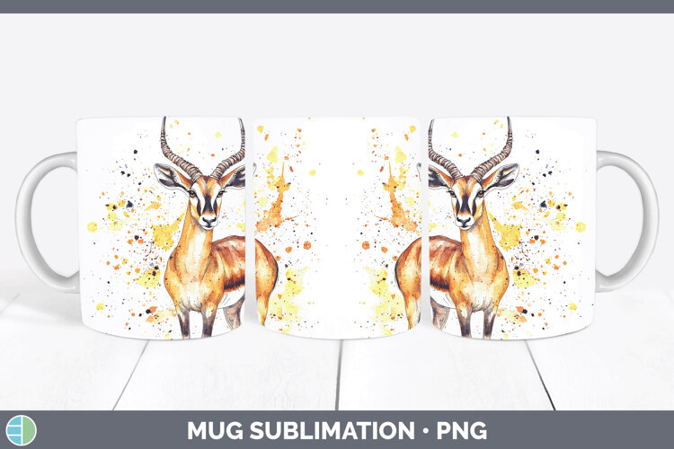 GorgeousWatercolor Splash Mug Wrap design.