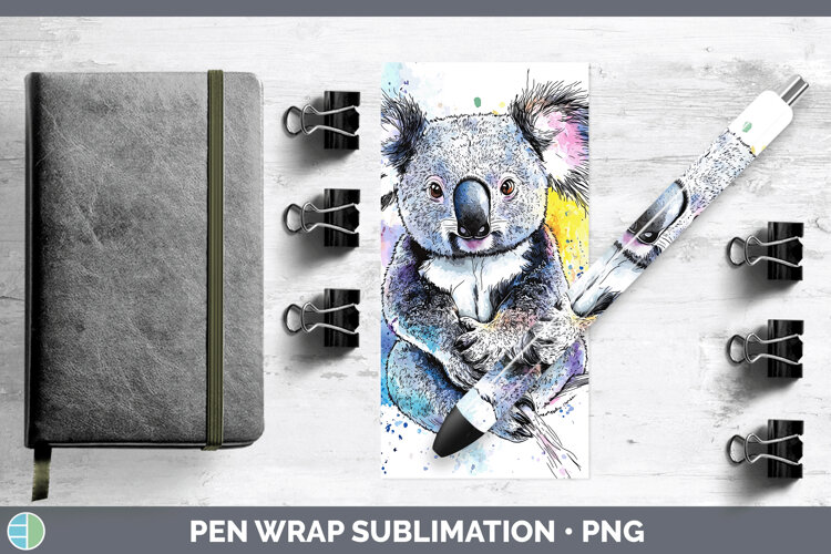 GorgeousWatercolor Splash Pen Wrap design.