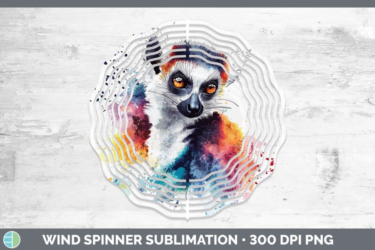 GorgeousWatercolor Splash Wind Spinner design.