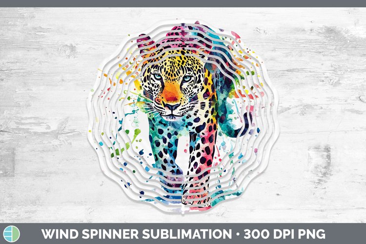 GorgeousWatercolor Splash Wind Spinner design.