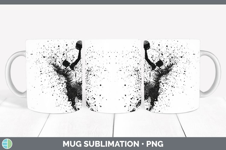 GorgeousWatercolor Splash Mug Wrap design.