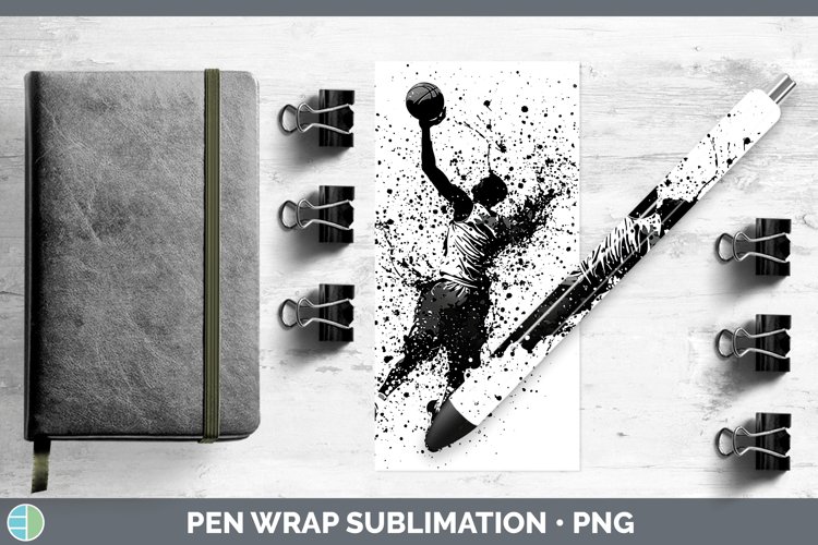 GorgeousWatercolor Splash Pen Wrap design.