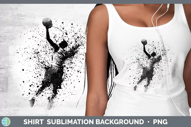 Watercolor Splash Male Basketball Shirt Sublimation Sublimat