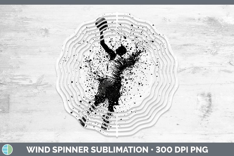 GorgeousWatercolor Splash Wind Spinner design.