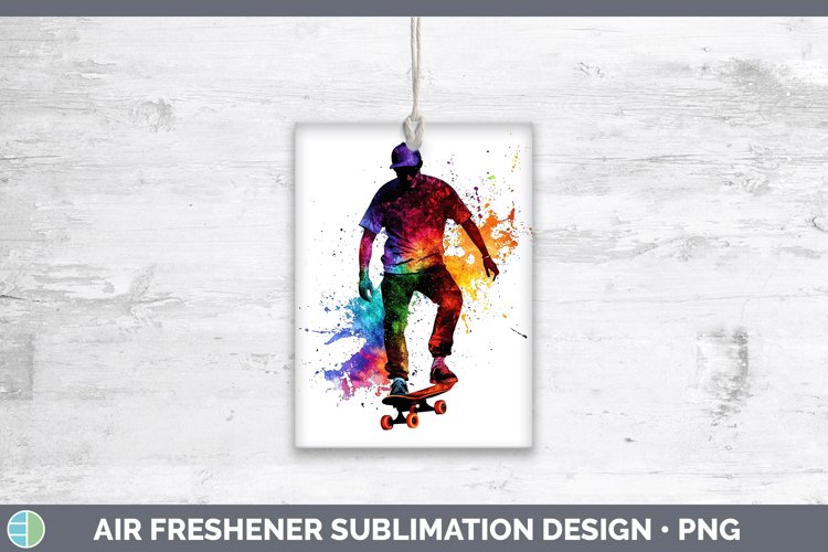 GorgeousWatercolor Splash Air Freshener design.