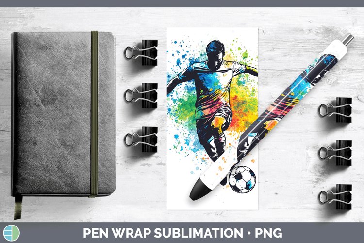 GorgeousWatercolor Splash Pen Wrap design.