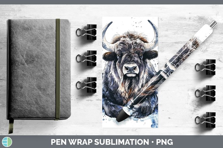 GorgeousWatercolor Splash Pen Wrap design.