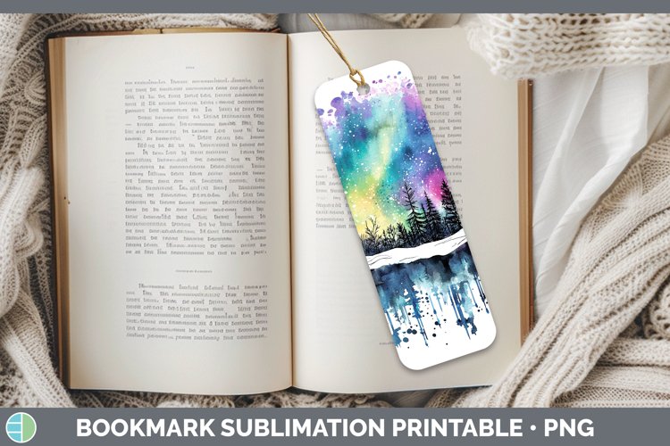 GorgeousWatercolor Splash Bookmark design.