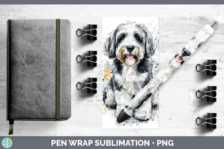 GorgeousWatercolor Splash Pen Wrap design.