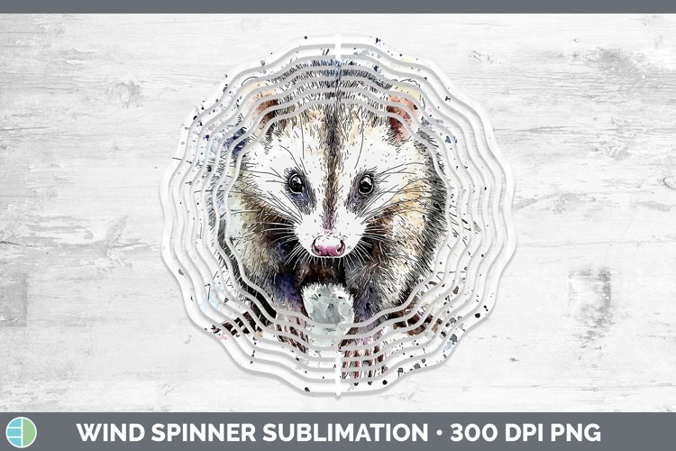 GorgeousWatercolor Splash Wind Spinner design.
