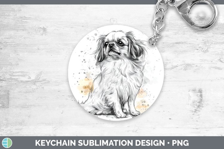 GorgeousWatercolor Splash Keychain design.