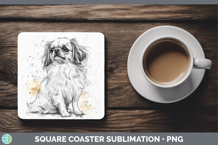 GorgeousWatercolor Splash Square Coaster design.