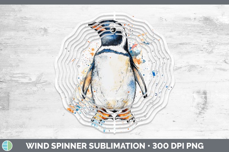 GorgeousWatercolor Splash Wind Spinner design.