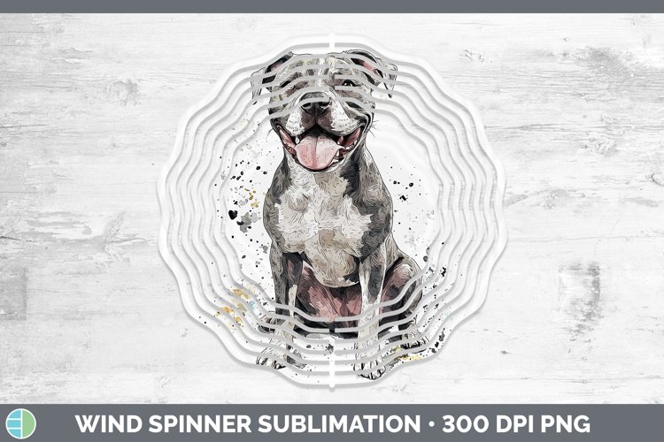 GorgeousWatercolor Splash Wind Spinner design.