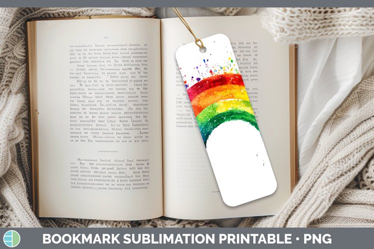 GorgeousWatercolor Splash Bookmark design.