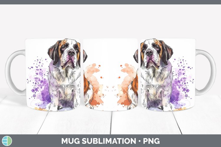 GorgeousWatercolor Splash Mug Wrap design.