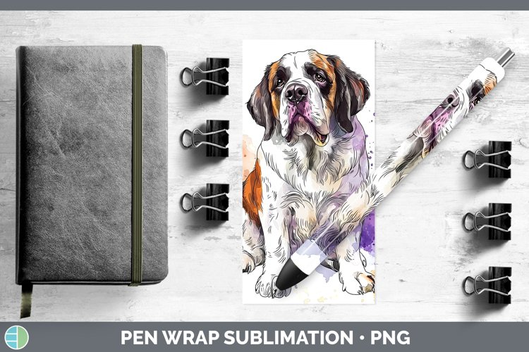 GorgeousWatercolor Splash Pen Wrap design.