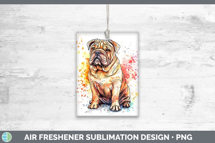 GorgeousWatercolor Splash Air Freshener design.