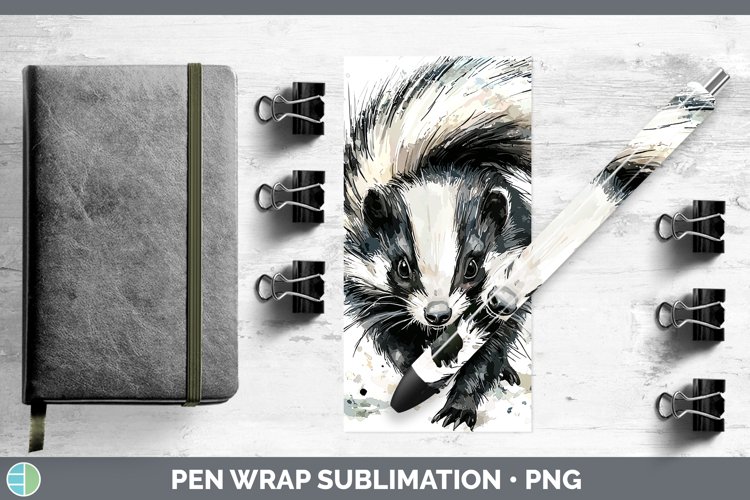 GorgeousWatercolor Splash Pen Wrap design.