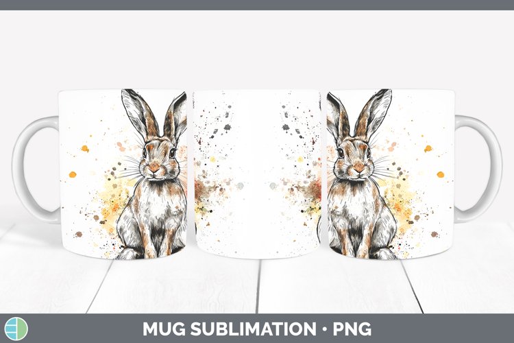 GorgeousWatercolor Splash Mug Wrap design.