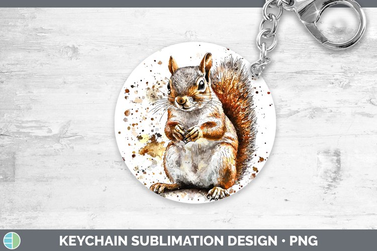 GorgeousWatercolor Splash Keychain design.