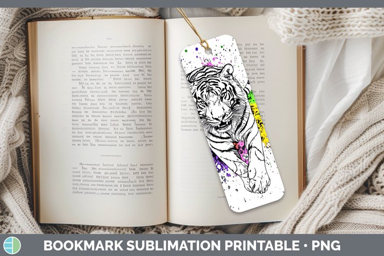 GorgeousWatercolor Splash Bookmark design.