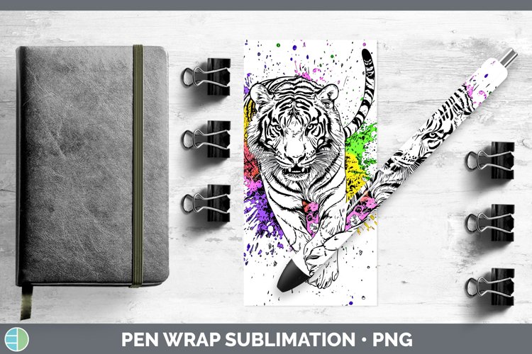 GorgeousWatercolor Splash Pen Wrap design.