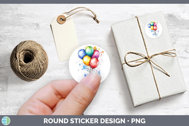 GorgeousWatercolor Splash Toy Stickers design.