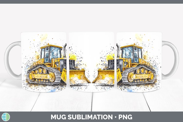 GorgeousWatercolor Splash Toy Mug Wrap design.