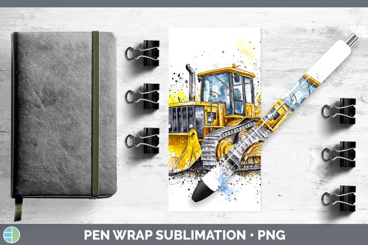 GorgeousWatercolor Splash Toy Pen Wrap design.