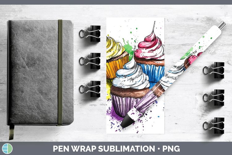 GorgeousWatercolor Splash Toy Pen Wrap design.