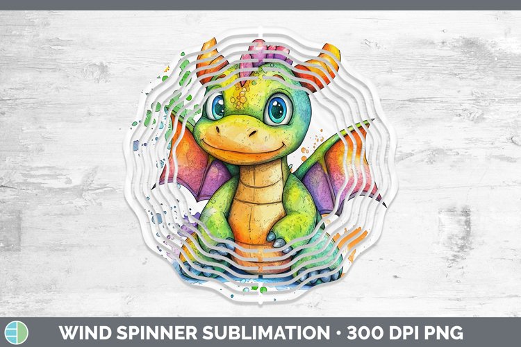 GorgeousWatercolor Splash Toy Wind Spinner design.