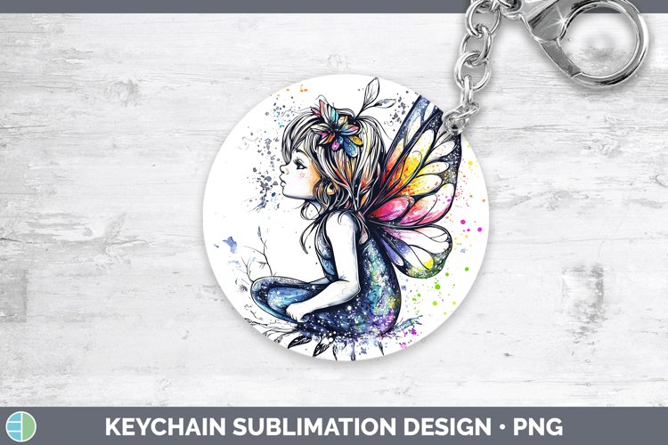 GorgeousWatercolor Splash Toy Keychain design.