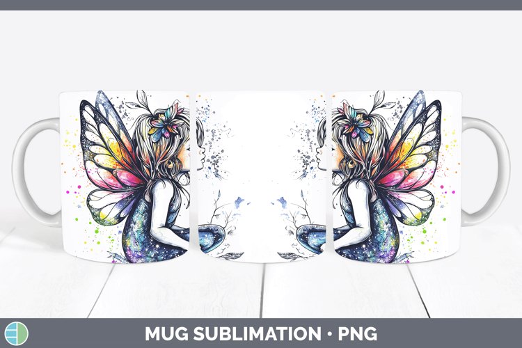 GorgeousWatercolor Splash Toy Mug Wrap design.