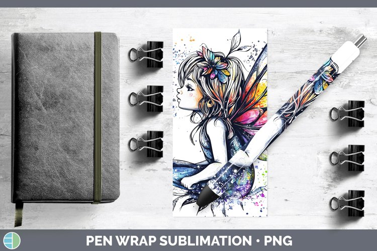GorgeousWatercolor Splash Toy Pen Wrap design.