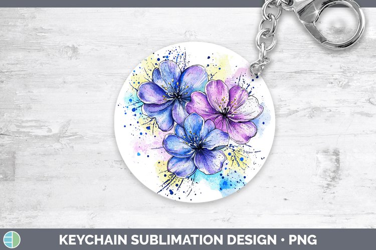 GorgeousWatercolor Splash Toy Keychain design.