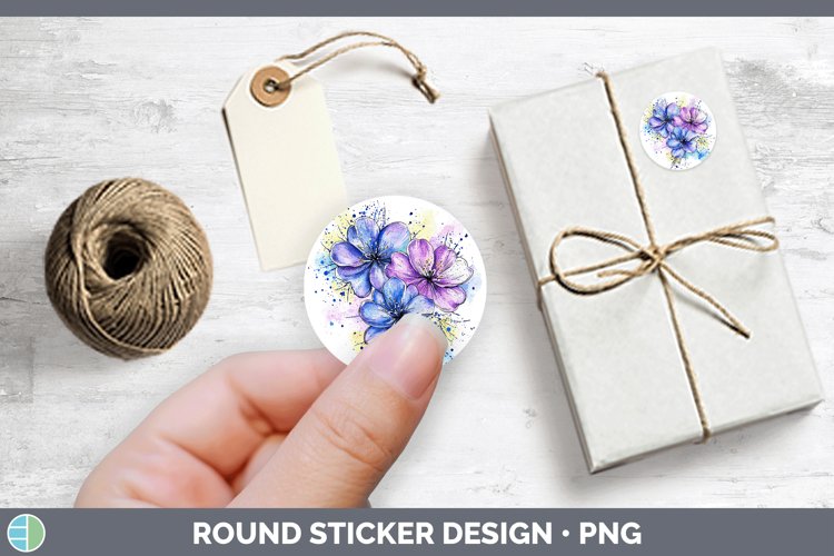 GorgeousWatercolor Splash Toy Stickers design.