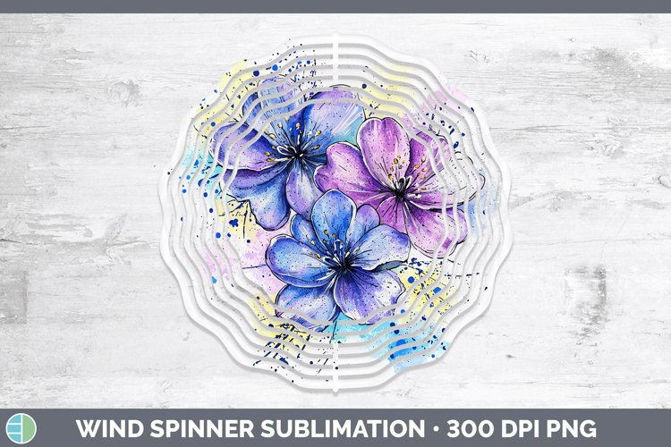 GorgeousWatercolor Splash Toy Wind Spinner design.