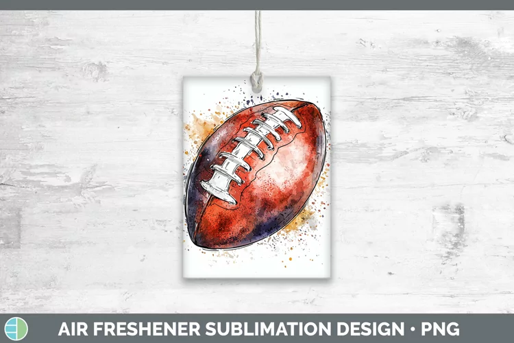 Watercolor Splash Toy Football Air Freshener Sublimation Car