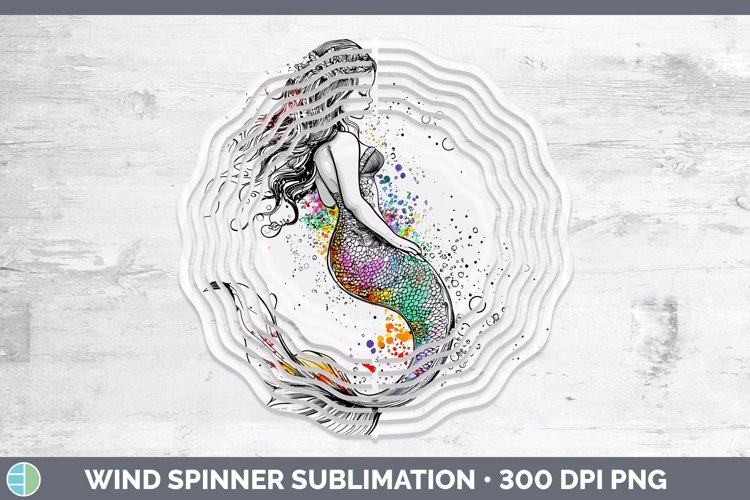 GorgeousWatercolor Splash Toy Wind Spinner design.