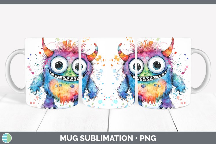 GorgeousWatercolor Splash Toy Mug Wrap design.