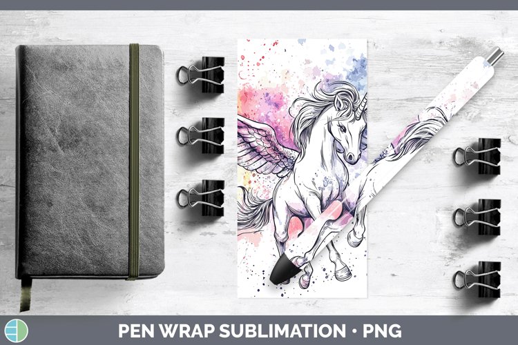GorgeousWatercolor Splash Toy Pen Wrap design.
