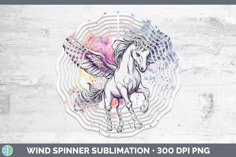 GorgeousWatercolor Splash Toy Wind Spinner design.